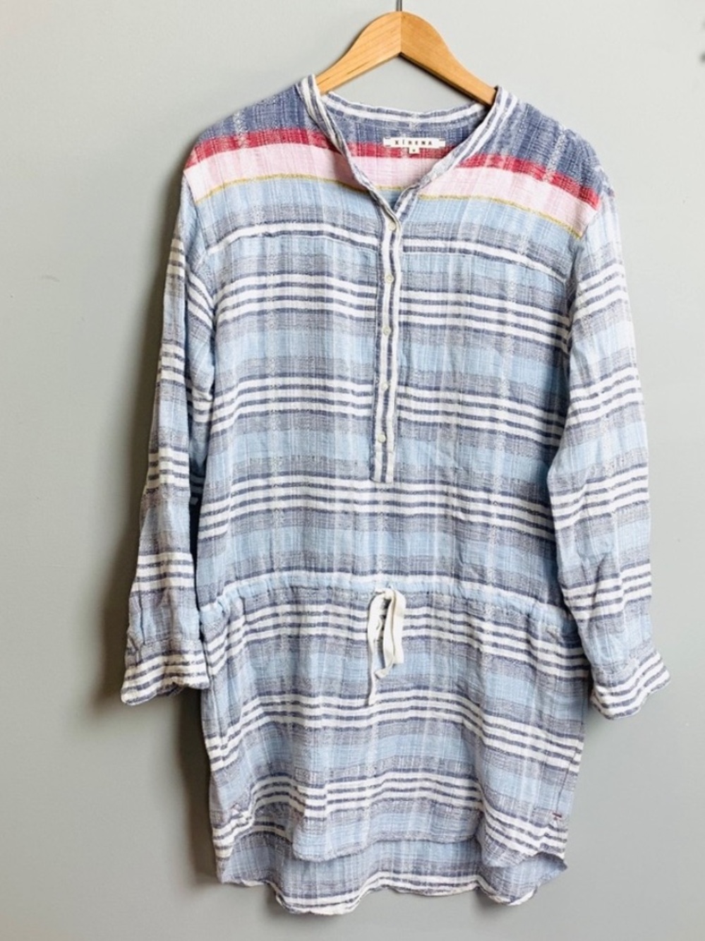 XIRENA Sorento Striped Drawstring Tunic Dress ❤️❤️ - Picture 2 of 2